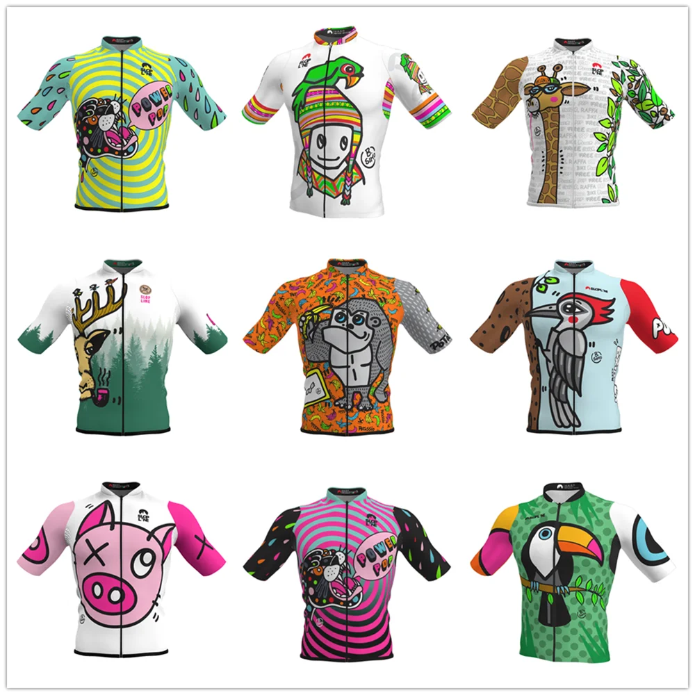 

Slopline Team Cycling Jersey Skull pattern Summer Men Jersey Bicycle Clothing Cycling Short Sleeve Quick Dry Maillot Ciclismo