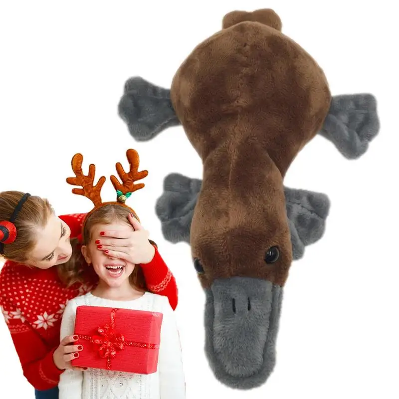 

Новинка плюшевая игрушка Platypus, Реалистичная мягкая кукла-животное из утиного дерева, детские игрушки для мальчиков и девочек, подарки на де...