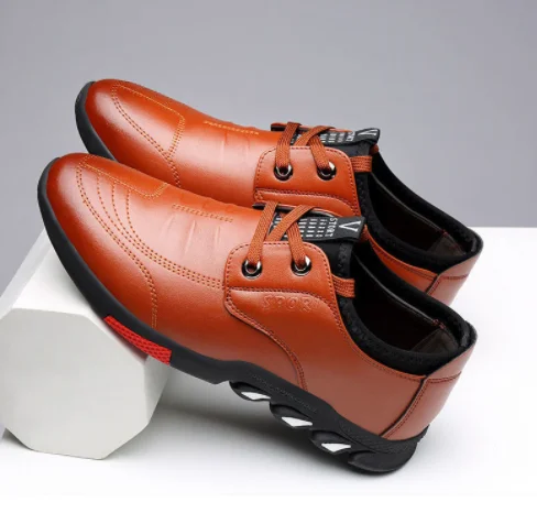 

2022 Leather Shoes Men's Leather Spring New Men's Business Casual Soft-Soled Non-Slip Breathable All-Match Footwear