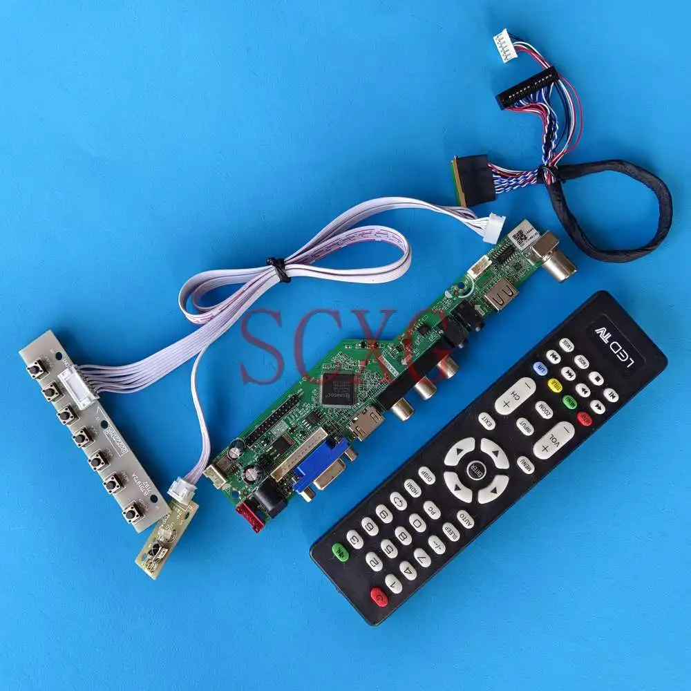 

Fit N134B6-L02 1366 768 13.4" LCD Screen TV Analog Signal HDMI-Compatible VGA AV USB 40 Pin LVDS Controller Driver Board DIY Kit