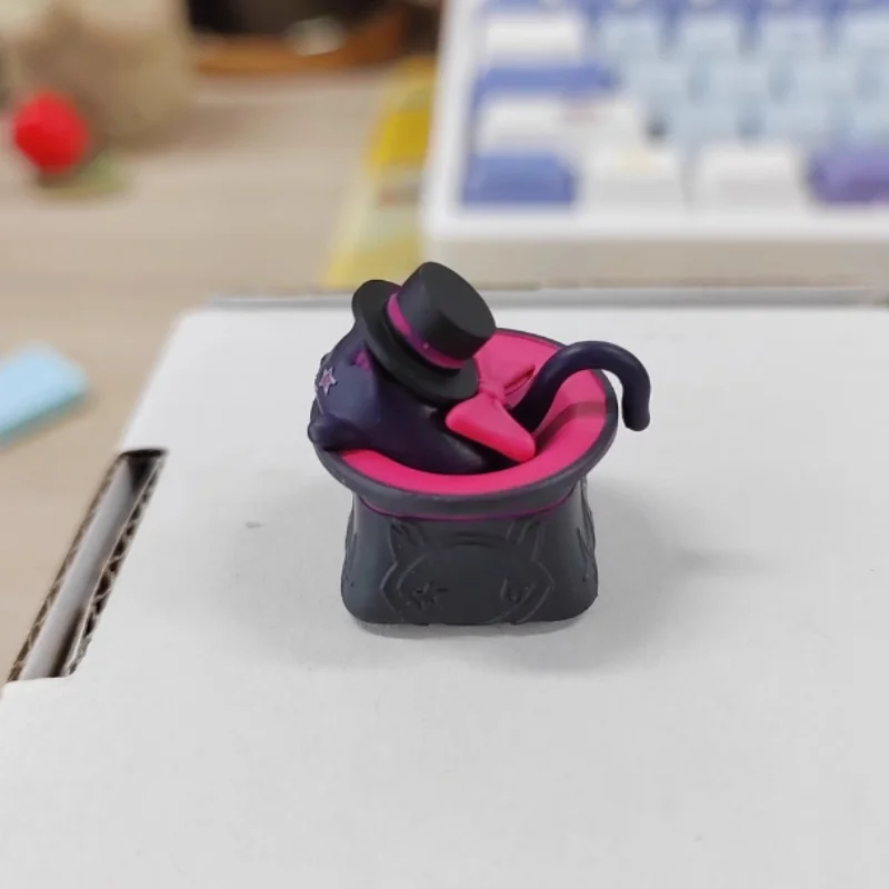 1 шт. механическая клавиатура колпачок для клавиатуры Genshin Lyney забавная с котом Ome