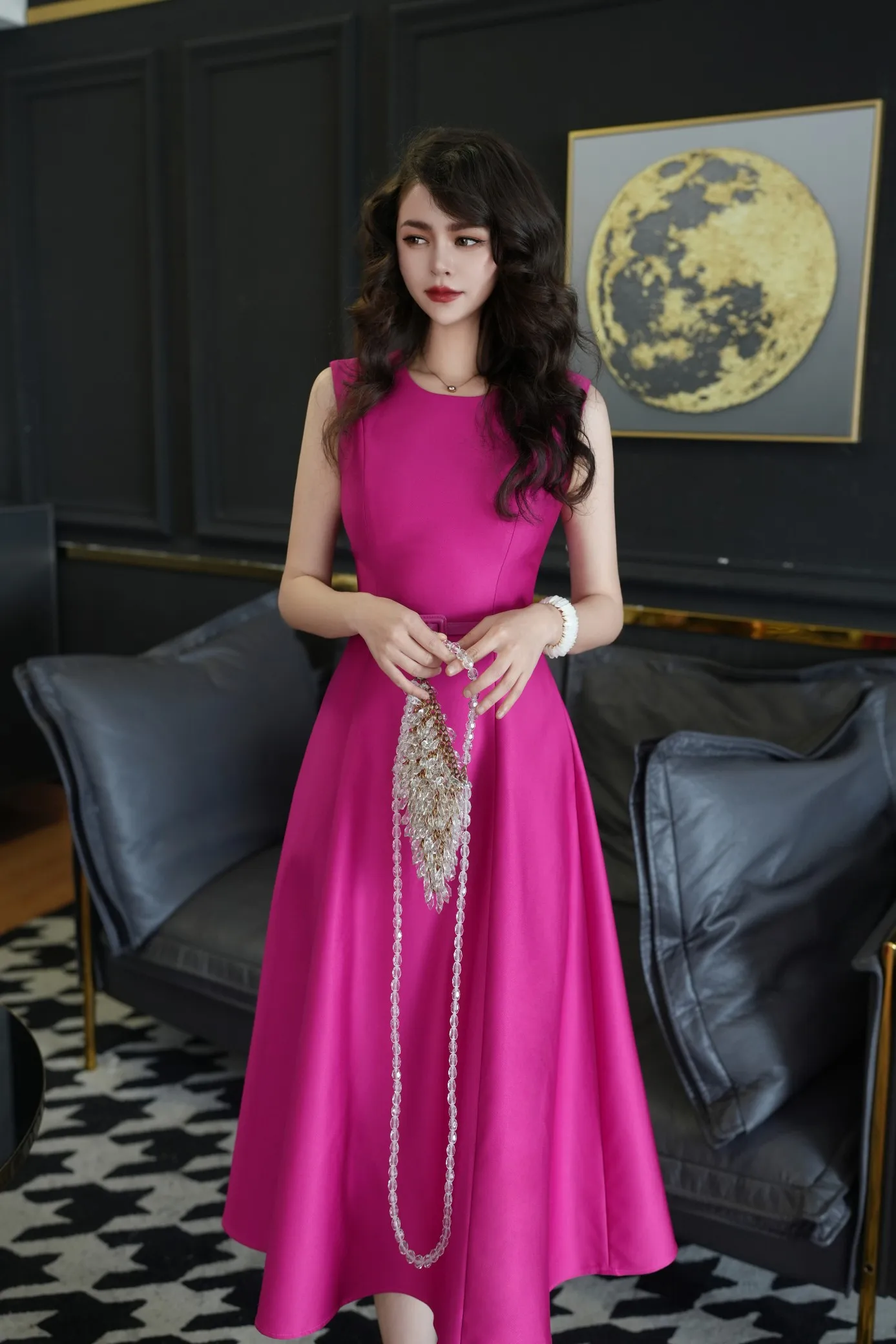 

2023 spring and summer women's clothing fashion new Sleeveless Dress 0526