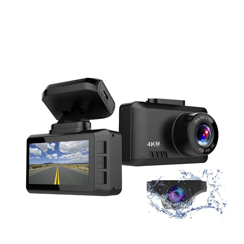 

2.45 Inch LCD Dual Lens Vehicle DVR Dash Cam Driving Recorder UHD 2160P 4K Car Camera Dashcam Wifi GPS Tracker