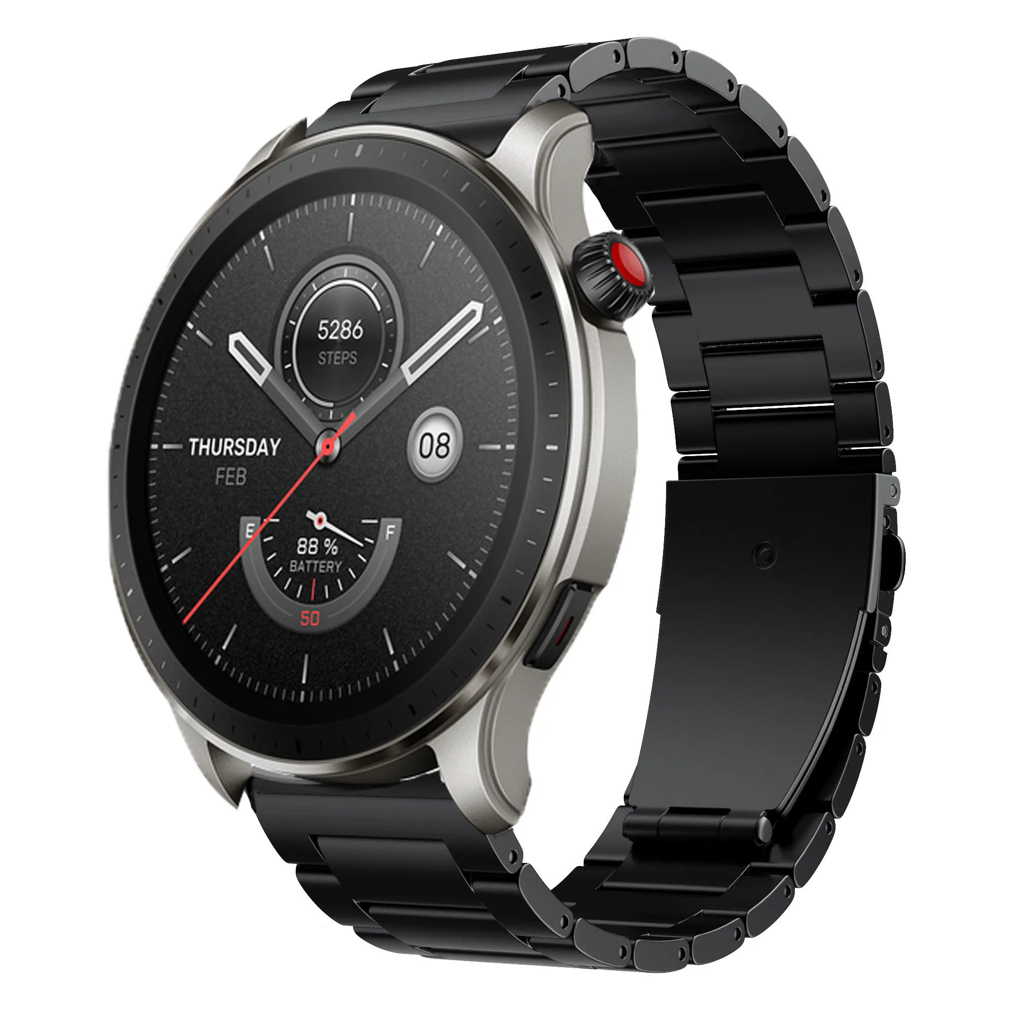 

22mm Titanium alloy Strap For Samsung Galaxy Watch 3 45mm GearS3 Huawei Watch GT 3 Pro 46mm Business Wristband For Amazfit GTR 4