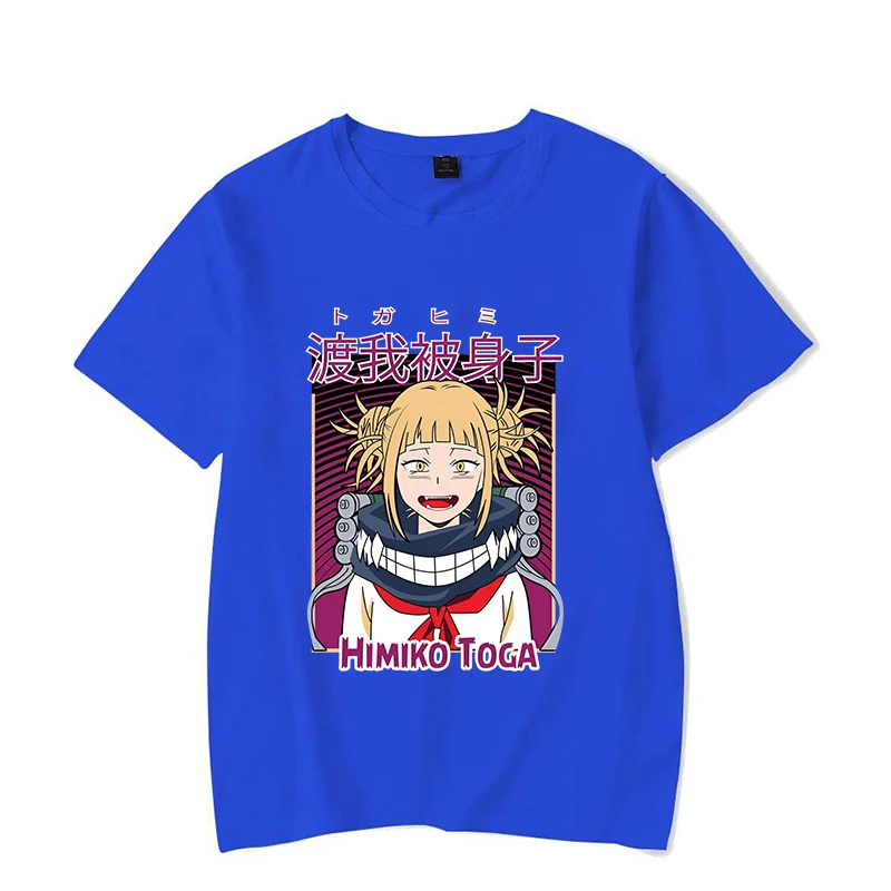 Модная женская футболка Himiko Toga с принтом Y2k Мягкий Топ аниме унисекс повседневная