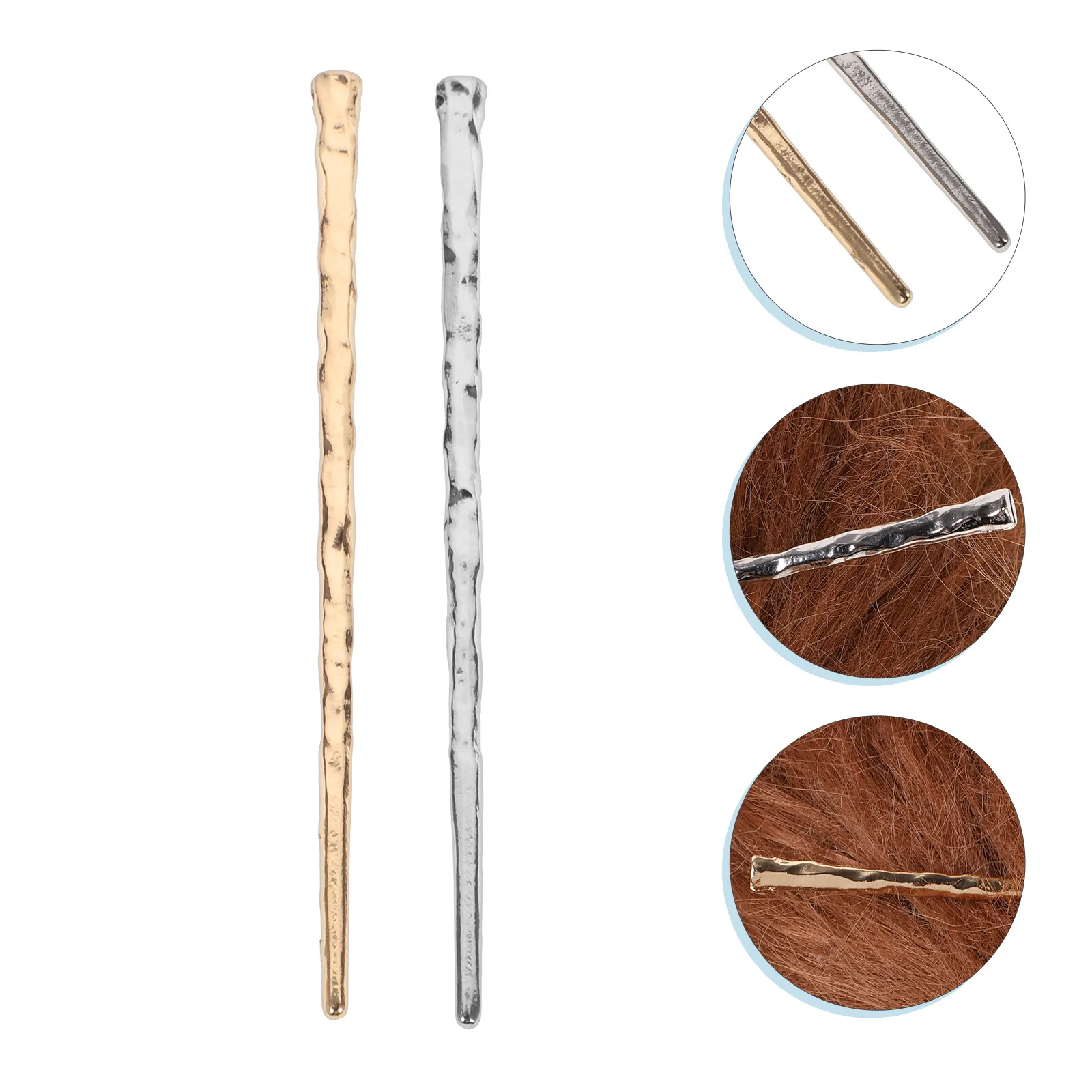 

2 шт., женские шпильки для волос, из металлического сплава