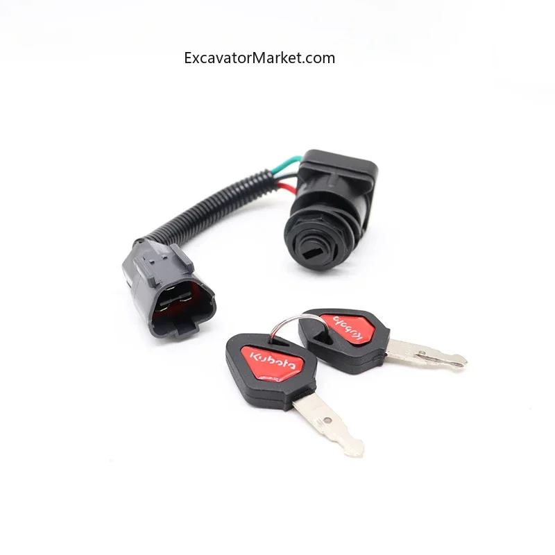 Универсальный Замок зажигания для экскаватора Kubota U20 U25 U15 U30 Kx155 163 175