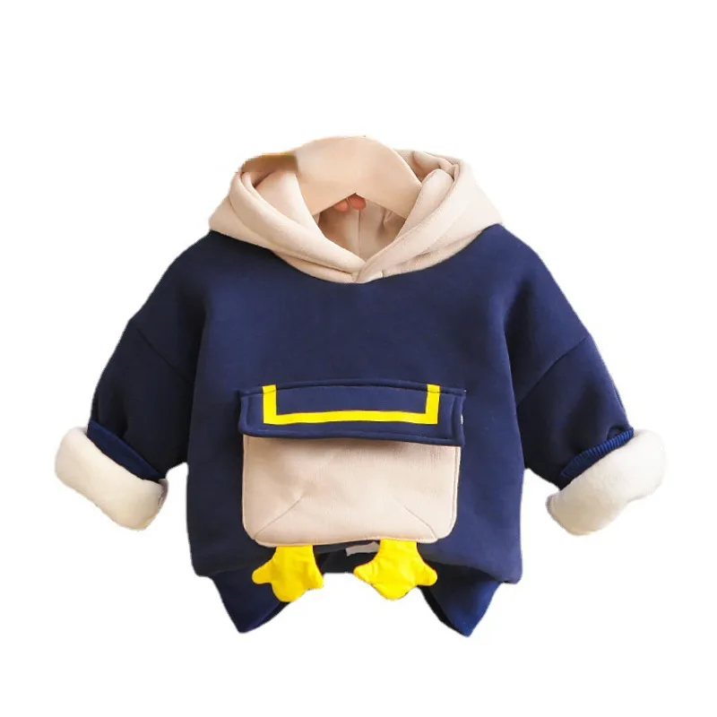 Купи New Winter Baby Girl Clothes Children Boy Fashion Thick Cotton Hoodies Toddler Casual Costume Infant Sweatshirts Kids Sportswear за 1,148 рублей в магазине AliExpress