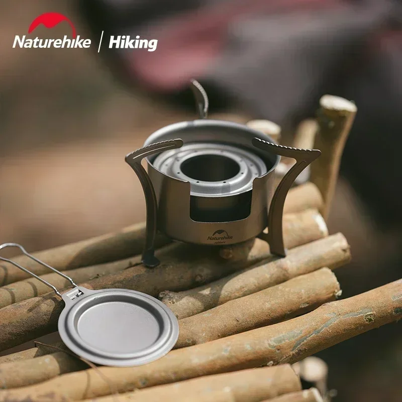 naturalnej kuchenki na alkohol Naturehike-Pure Titanium lampa kempingowa przenośna kuchenka grzewcza drewno z grilla przetrwaj klientów zewnątrz