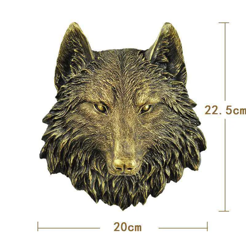 

Настенная подвеска Ermakova из смолы в форме животного