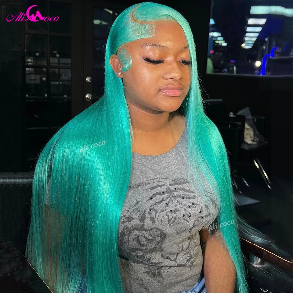 Ed 13x6 Lace Frontal Wigs For Black Women Transparent Lace Front Straight Wig Human Hair Remy Wig