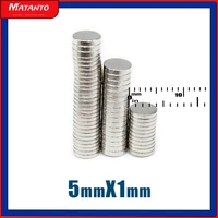 10020050010002000pcs 5x1 mini small round magnets n35 circular search magnet strong 5x1mm permanent ndfeb magnets disc 51