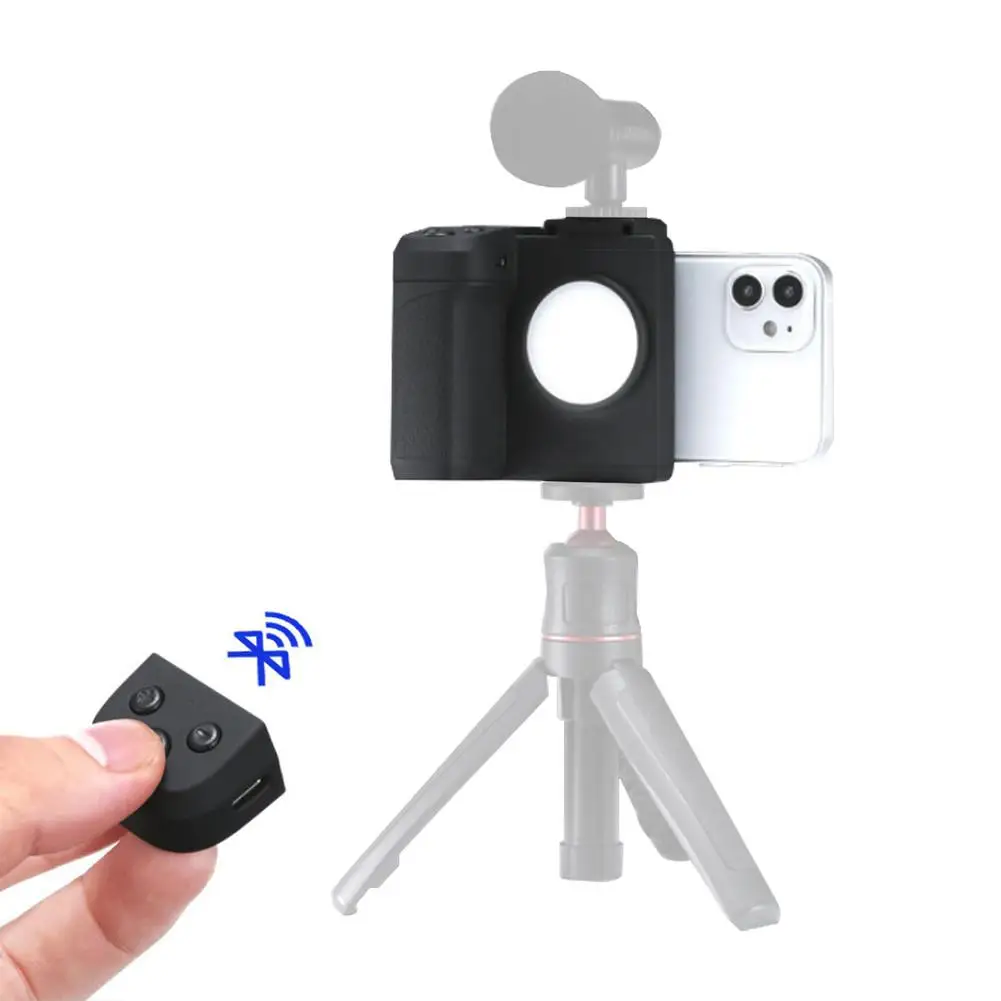

Ph-10 Phone Handle Photo Bracket Portable Anti-shake Selfie Device With Rechargeable Bluetooth-compatible Remote Control