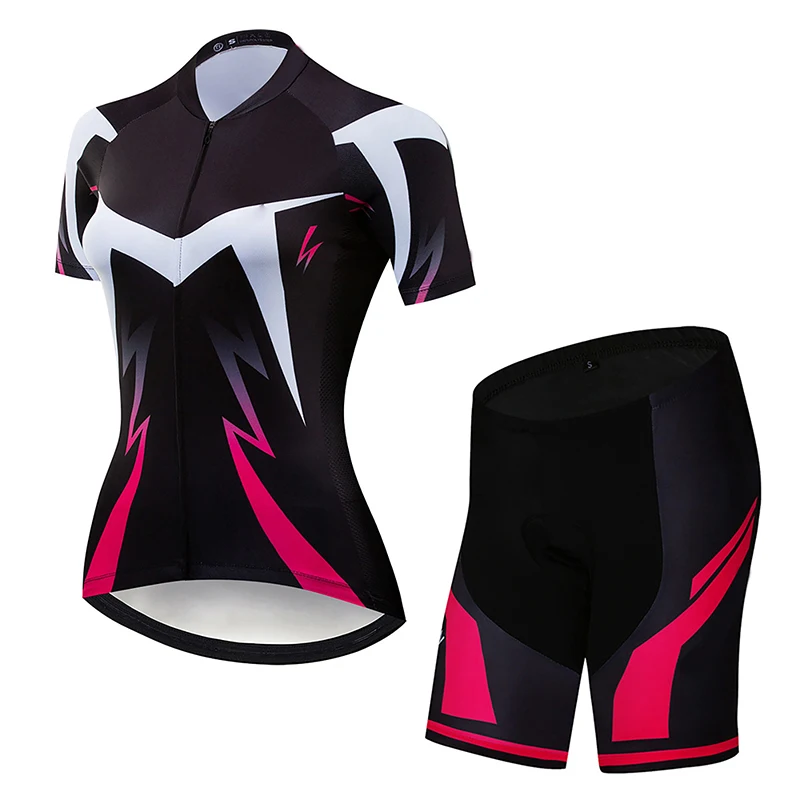 

Women's Cycling Jersey Set Summer Anti-UV Cycling Bicycle Clothing Quick-Dry Mountain Female Bike Clothes Cycling Set