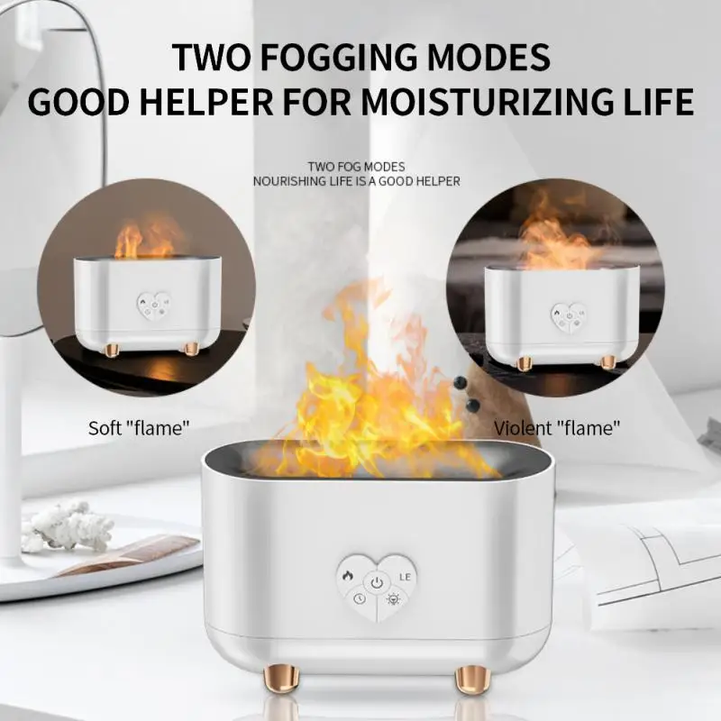 

Диффузор эфирного масла с сенсорным пламенем, светильник световой диффузор для ароматерапии, холодный распылитель для дома и офиса