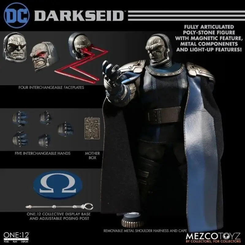Оригинальные фигурки смезко ONE:12 DC Darkseid Аниме Коллекция фигурок модели игрушки