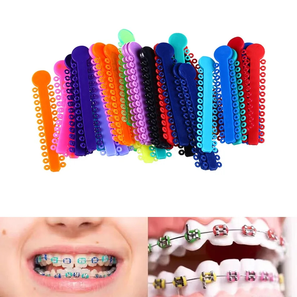 

1040 Pcs/Pack Dental Ligature Ties Orthodontics Appliance Elastic Rubber Bands Braces Teeth Treatment Dentist Materials