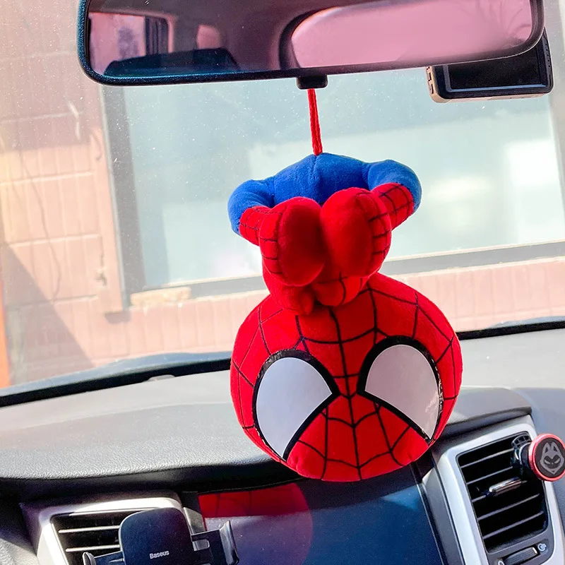 

20cm Disney Kawaii Spiderman Plush Toy Pendant Soft Stuffed Anime Figure Action Figure Spiderman Kids Birthday Christmas Gift