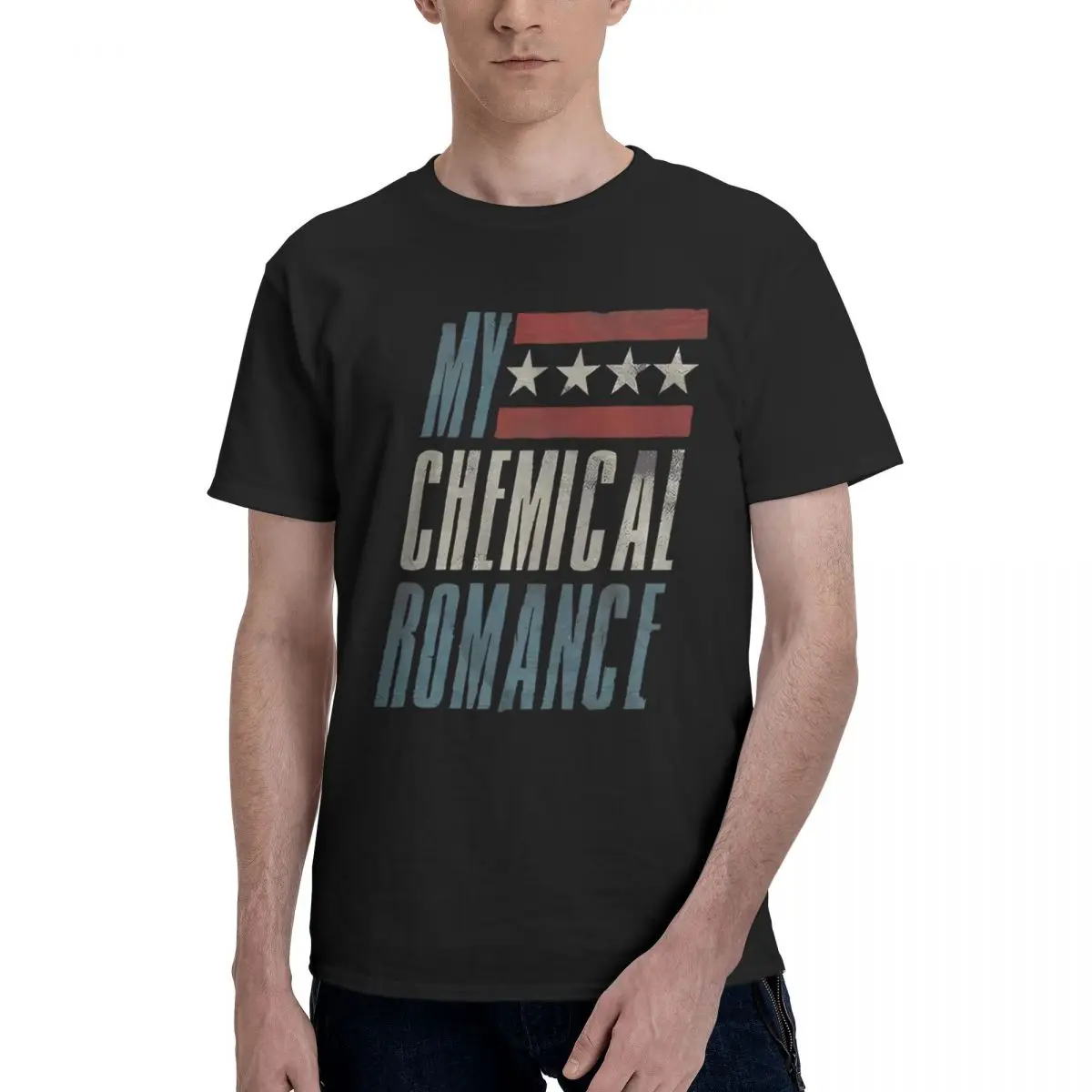 Фото My Chemical Romance Raceway, 100% хлопок, повседневная дышащая удобная манга, новые топы и футболки, мужская футболка №1