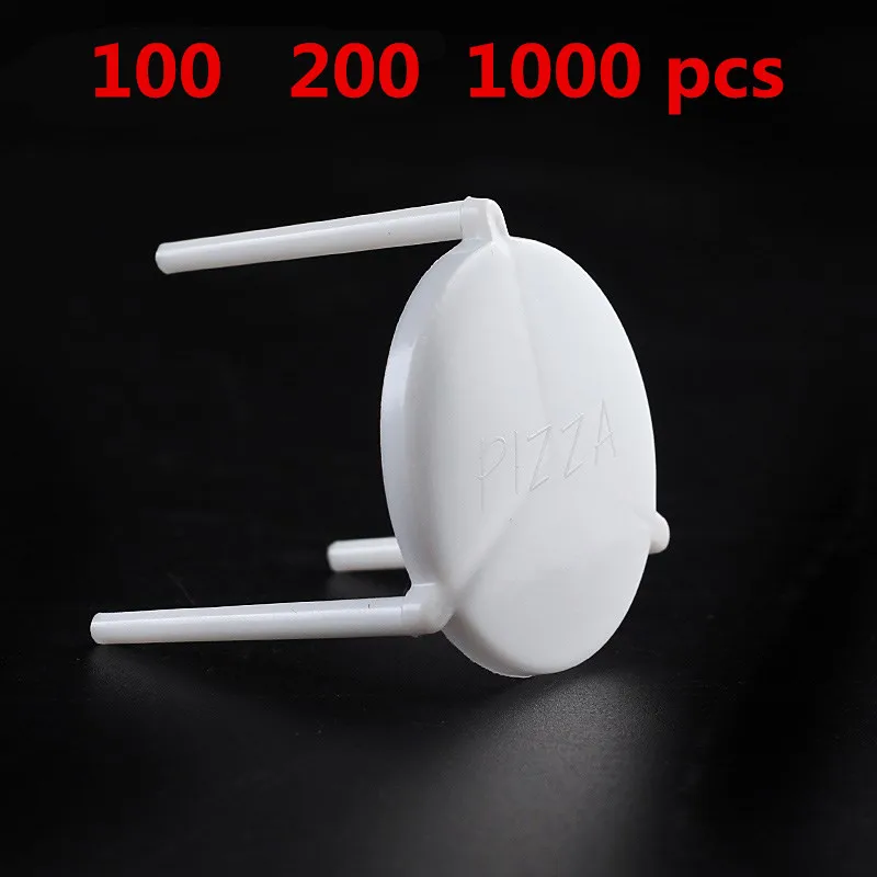 Одноразовая пищевая коробка для пиццы белый твердый пластиковый держатель со
