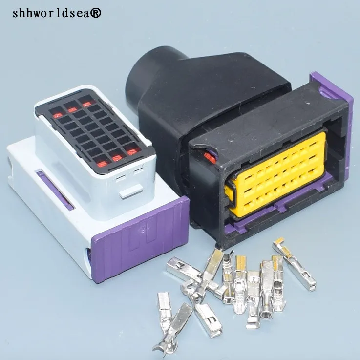 Shhworldsea 1,5 мм, 2,8 мм, 24pin от масла до газа, компьютерная плата, разъем ЭБУ, 24 линии, автомобильный 24-ходовой разъем ЭБУ, 211 PC249S8005 211PC249S8005