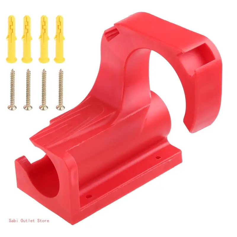

Wall Mounted Storage Rack for Pressure Washer Practical Water Pipe Holder Bracket Easy to Install Bracket