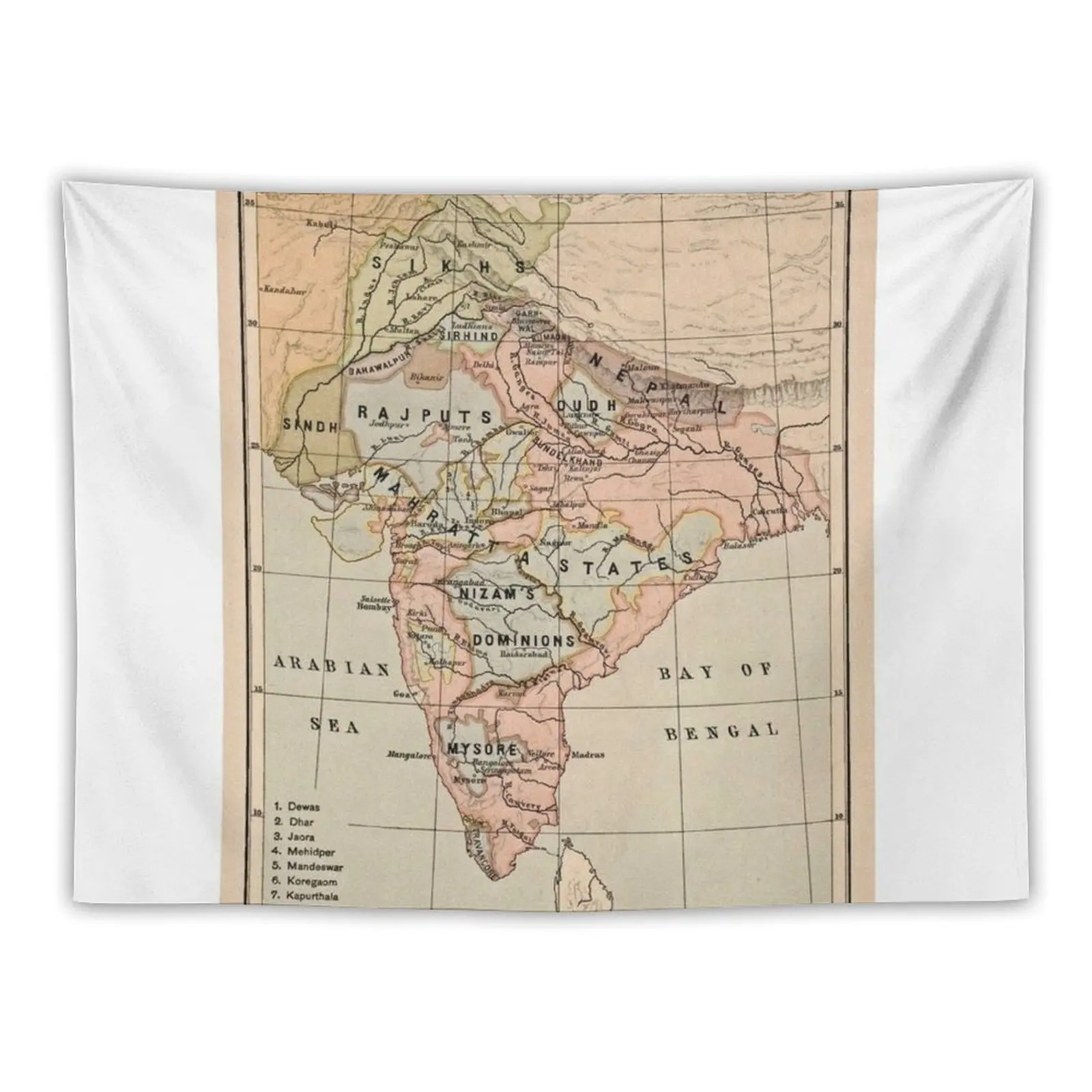 Акварель Монте потерянный 3355 М. Гобелен подвесные Настенные обои эстетический