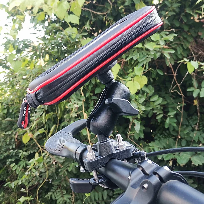 Фото Поддержка двойного зажима для камеры Gorp, аксессуары, совместимые с 1-дюймовым 25 мм шаровым креплением для Moto Boule Ram, держатель, розетка №4