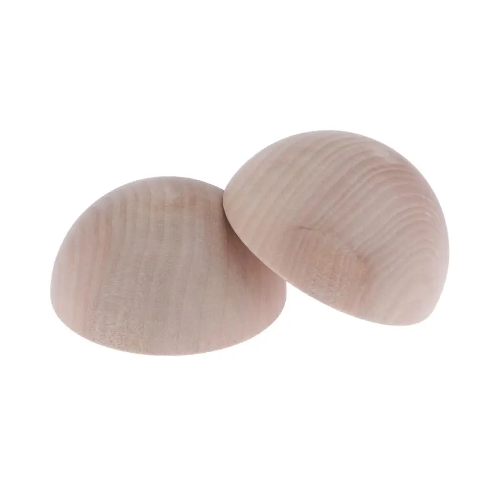 

Balls - 2.95 Inch Diameter (Pack of 2) Unfinished Wood Balls for for Craft Supplies