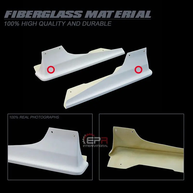 

For Impreza 14-18 WRX VAB VAF VRS Arising II Rear Bumper Splitter Fin Spats FRP Unpainted Bodykits