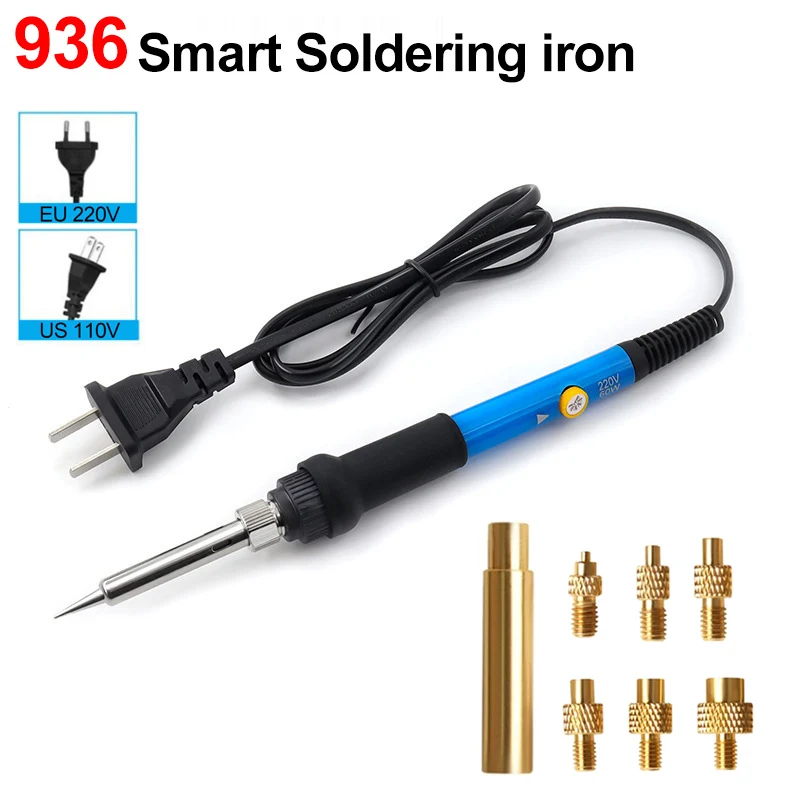 

Умный Паяльник 60 Вт С Регулируемой Постоянной Температурой И Функцией Сварки Для 3D-принтеров (M2-M8) С Насадками И Ключом
