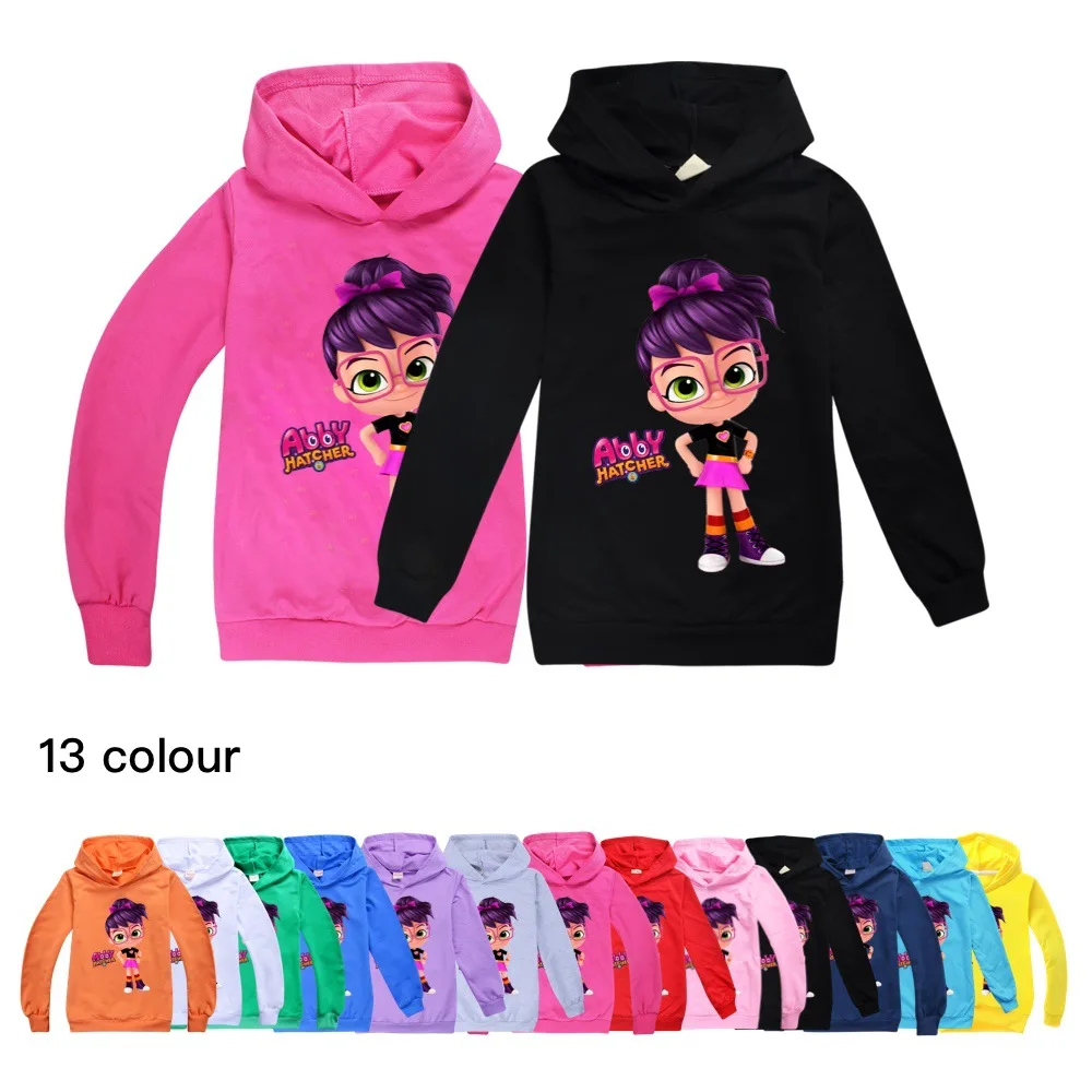 

Abby Hatcher Hoodies Kids Coat Cartoon Boys Sweatshirts Pullover Outerwear Girls Jacket Streetwear Hoody Children's Coat Clothes