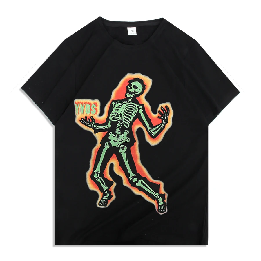 

Модная мужская футболка 2022, Винтажная футболка унисекс с графическим черепом в стиле Хай-стрит, футболки оверсайз в стиле аниме для мужчин и...