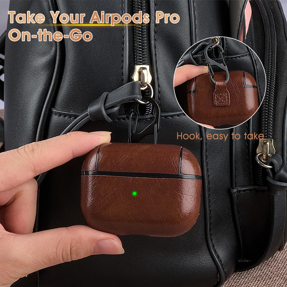 With Package Leather Case For Airpods Pro 2 3 Wireless Bluetooth Earphone Accessories Leather Protective Bag With Keychian 20pcs images - 6
