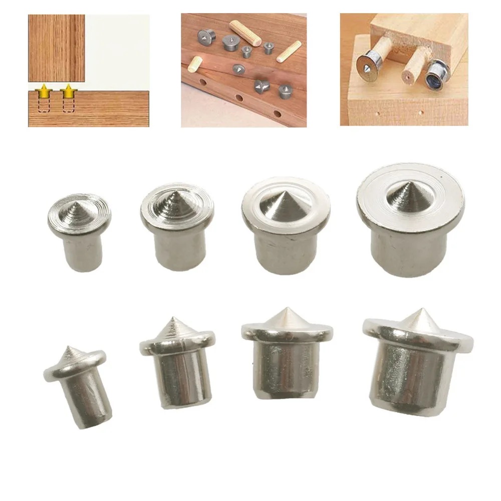 

Dowel Centre Point 6mm 8mm 10mm 12mm Locating Pins Fasteners Wood Timber Marker Hole Tenon Center Set For Soft Hard Woodworking