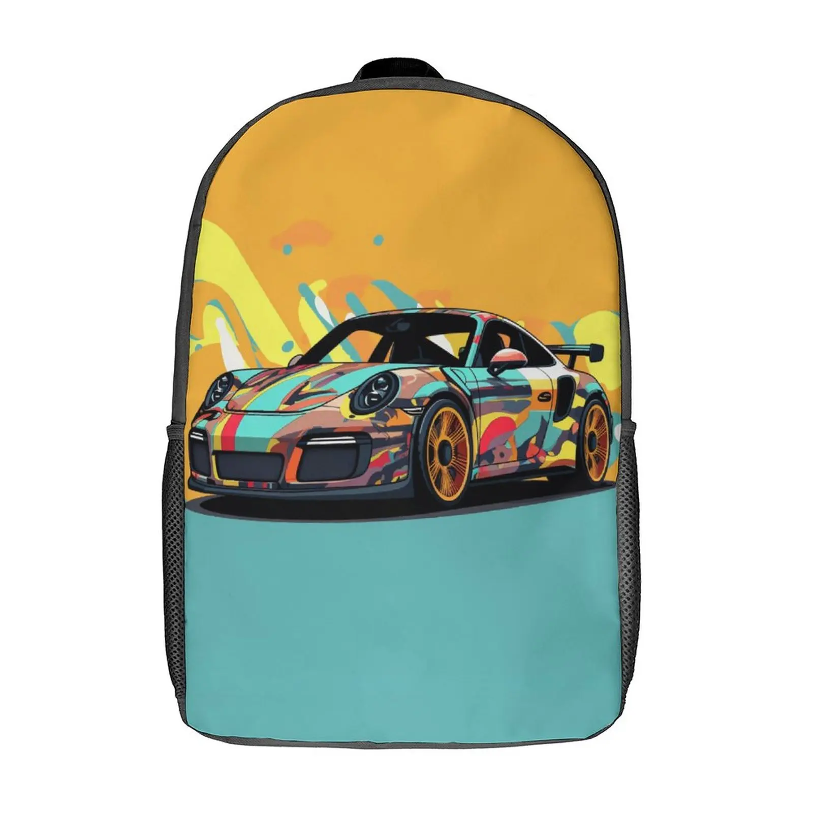 

Classic Sports Car Backpack Graffiti Simplified Form College Backpacks Teen Kawaii School Bags High Quality Durable Rucksack