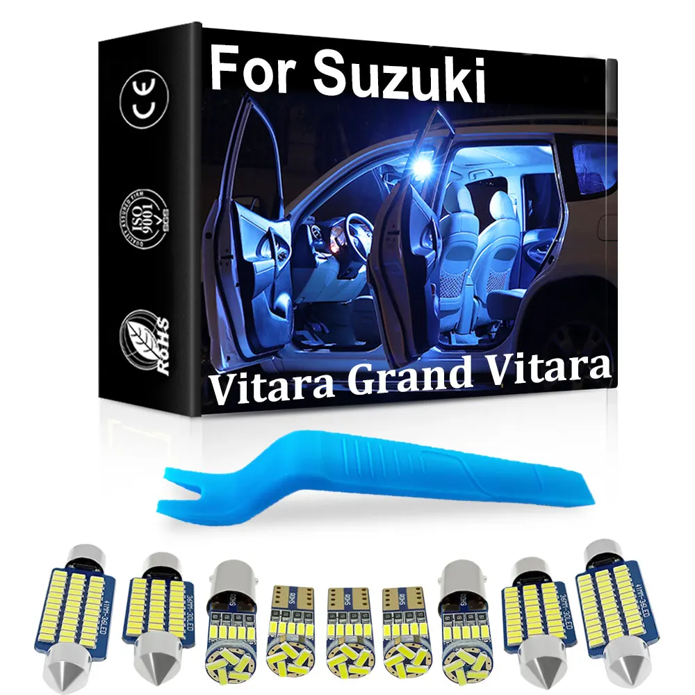 Interior LED For Suzuki Vitara For Grand Vitara 1988-2013 2014 2015 2016 2017 2018 2019 2020 2021 Canbus Car Bulb Dome Light Kit