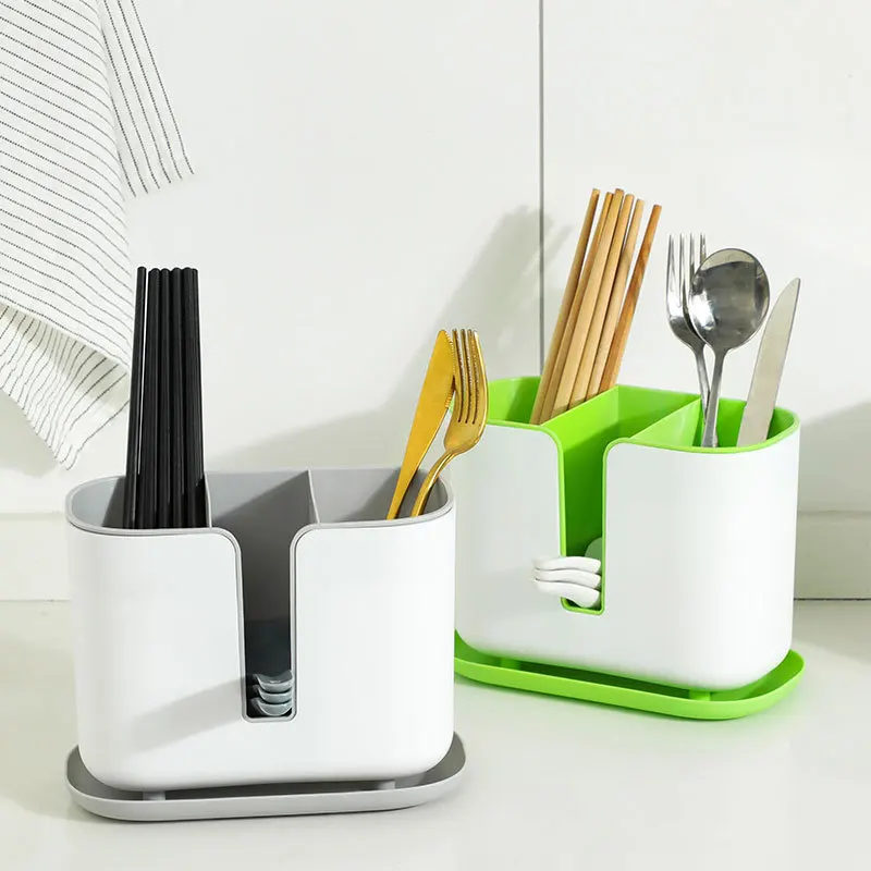 

New Spoon Forks Storage Box Chopsticks Basket Shelf Detachable Draining Chopsticks Cage Home Kitchen Multifunctional Supplies