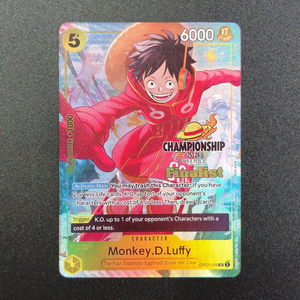 Фото Коллекционная карточная игра Self Made Proxy One Piece English CS 25-26 Finalist Card Set 1: Луффи, Нами, Чоппер (OP07-066) – Промо-набор для игры и коллекционирования №1