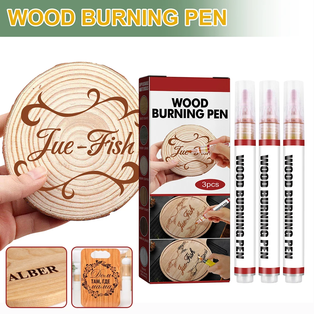 

DIY Burning Tool Kit Craft Set Practical DIY Wood Burning Markers Pens For Artists Beginners