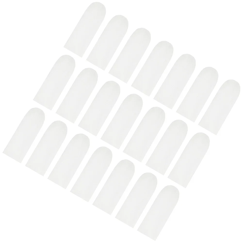 

200 Pcs Cotton Finger Cots Silicone Sleeve Cut Resistant Sleeves Professional Thumb Protection Covers Stretch Work Sculpture