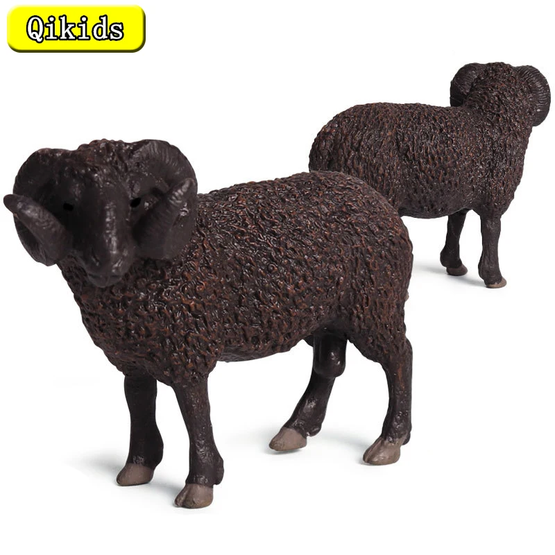 

Simulated Zoo Sheep Model Farm Animals Action Figure Children Kids Dolls Toy Cute Sheep Figurine Collection Toys Gift Home Decor