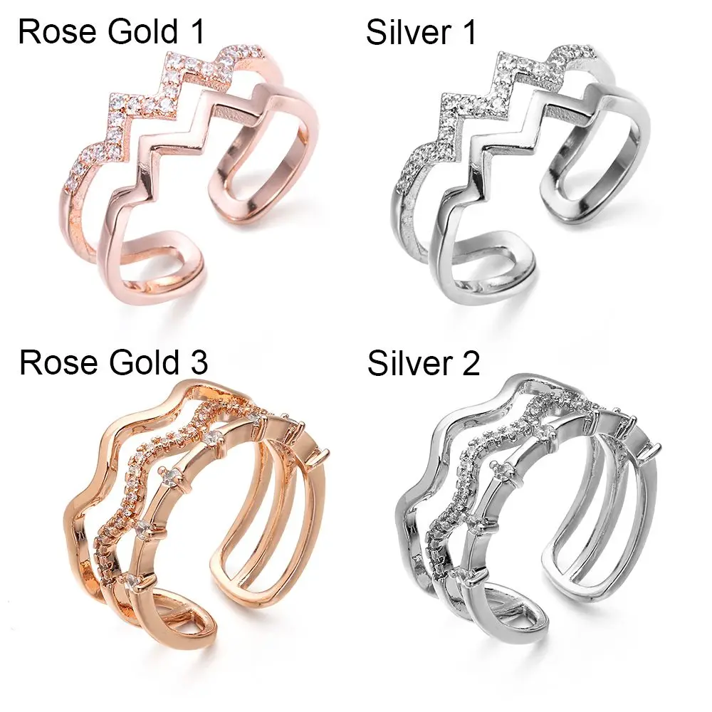 Открытое ювелирное изделие для моей дочери подарочное кольцо с высоким и низким