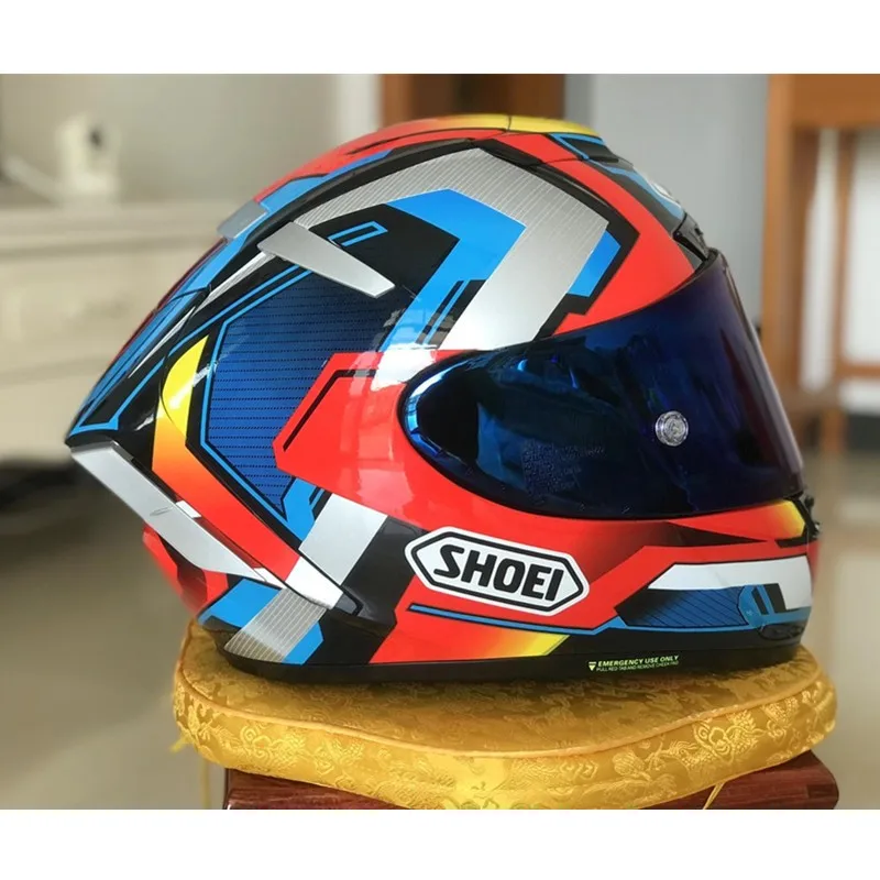 SHOEI X14 Helmet X-Fourteen R1 60th Anniversary Edition White Blue Helmet Full Face Racing Motorcycle Helmet Casco De Motociclet enlarge