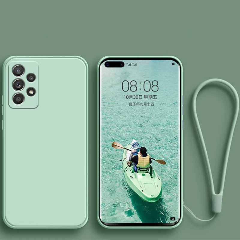 

Чехол для Samsung Galaxy A52, A32, Женская оболочка для Samsung a52, a32, противоударный полноразмерный чехол из жидкого силикона