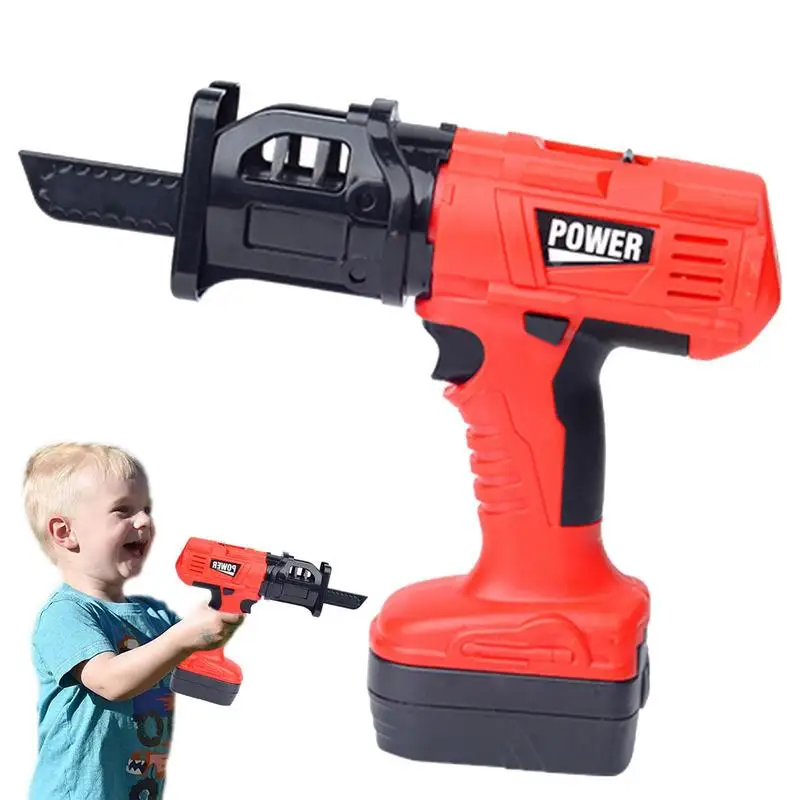 

Electric Chainsaw Toy Handheld Electric Portable Chainsaw Battery Operated Power Garden Tool Chainsaw Pretend Play For Boys