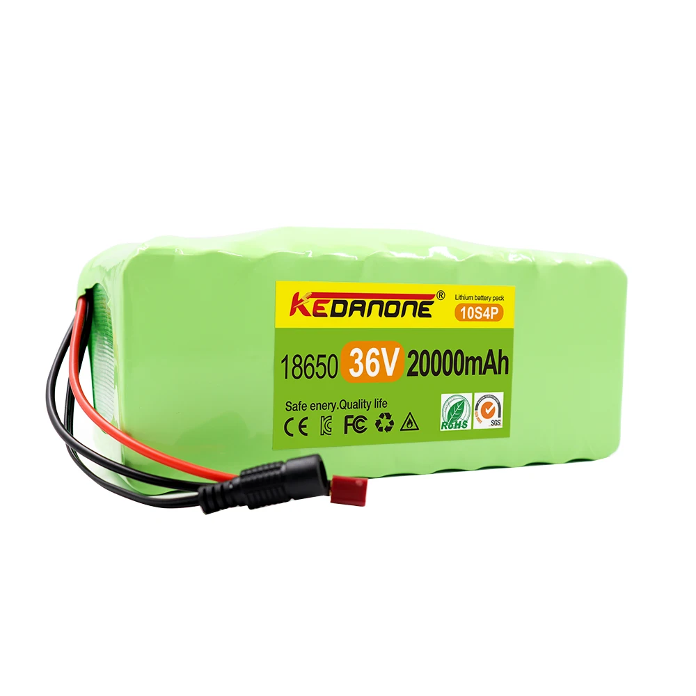 

2022 New 36V 20000mAh 30000mAh 1000w 10S4P XT60 For 42v E-bike Electric bicycle Scooter