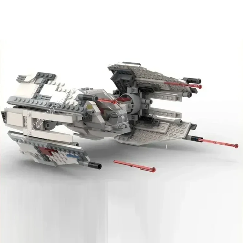 Фото Истребитель X-wing, космическая война, военная MOC75218, космический корабль, боевые пазлы, архитектура, сборка своими руками, игрушка на день рождения, Рождество для детей, возраст №2