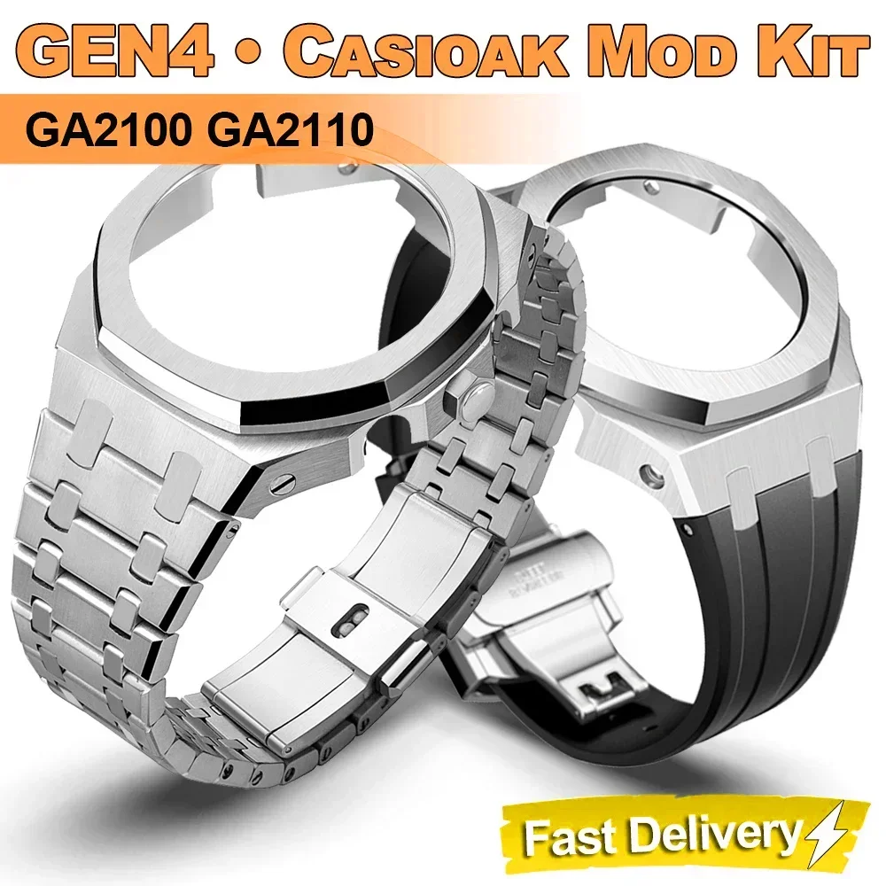 Casioak Gen4 Ga2100 Gab2100 Комплект Ремешков Для Часов — Модифицированный Резиновый