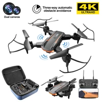 ky603 mini drone 4k hd camera three way infrared obstacle avoidance altitude hold mode foldable helicopter rc quadcopter gifts